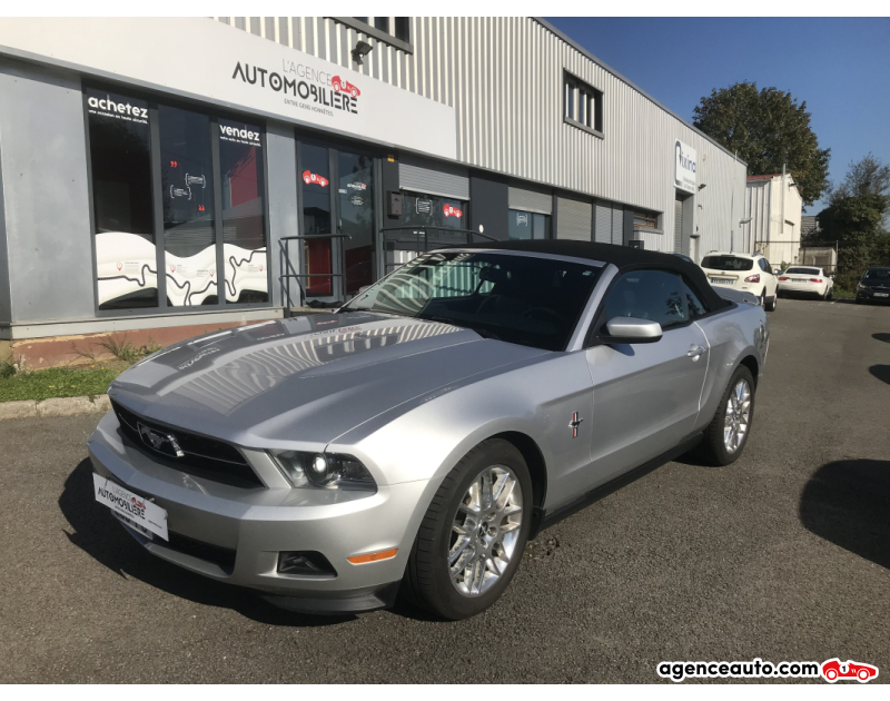 Compra de Coches Usados, Coches Usados Baratos %'|'% Agence Auto Ford Mustang Convertible VI Cabriolet 3.7 i V6 24V 304 cv Argent Año 2011 Automatique Essence