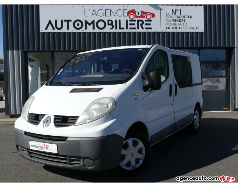 Achat voiture occasion, Auto occasion pas cher | Agence Auto Renault Trafic CABINE APPROFONDIE 6 PLACES Phase 2 L1H1 1200kg 2.0 dCi 16V FAP  115 cv Blanc Année 2013 Manuelle Diesel