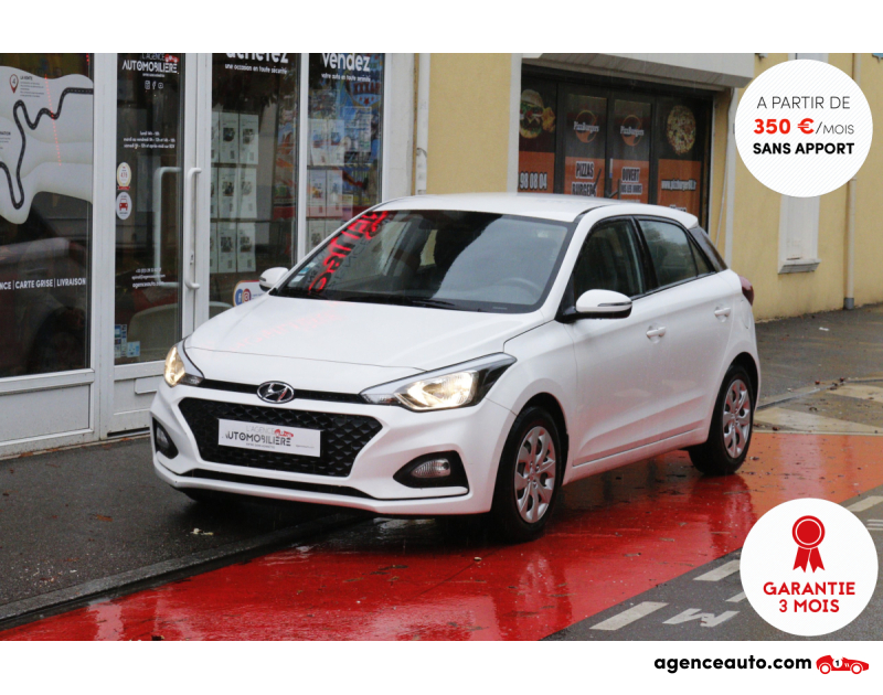 Compra de Coches Usados, Coches Usados Baratos %'|'% Agence Auto Hyundai i20 Ph.2 1.2 i 75 Initia BVM5 (1ère main, Bluetooth...) Blanc Año 2020 Manuelle Essence