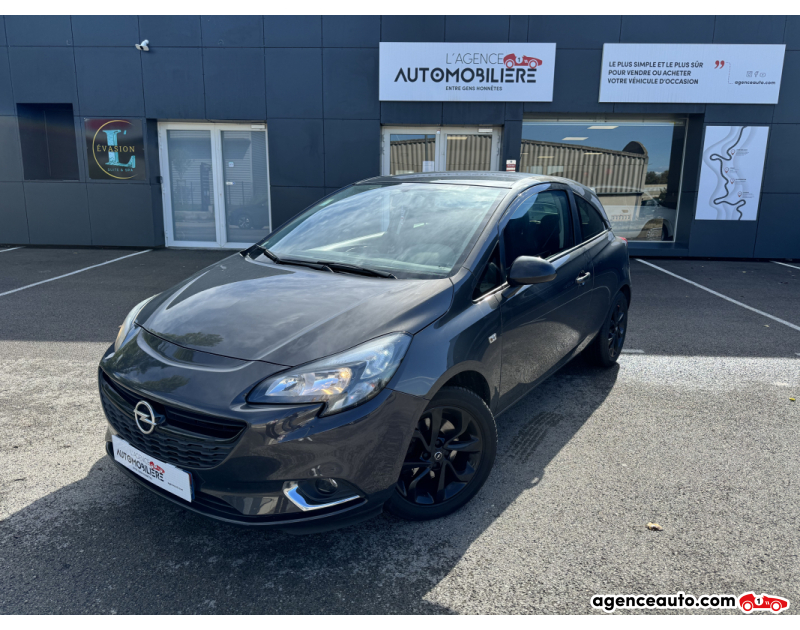 Achat voiture occasion, Auto occasion pas cher | Agence Auto Opel Corsa E 1.4 Turbo ecoFLEX S&S 101 cv Color edition Gris Année 2016 Manuelle Bioethanol