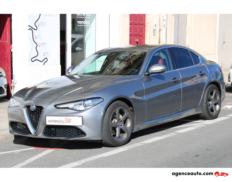 Compra de Carros Usados, Carros Usados Baratos | Auto Immo Alfa Romeo Giulia 2.2 JTD 160 SUPER BVA (1 ère main, Jantes 18", Entretien Alfa, CarPlay,...) Gris Ano 2019 Automatique Diesel
