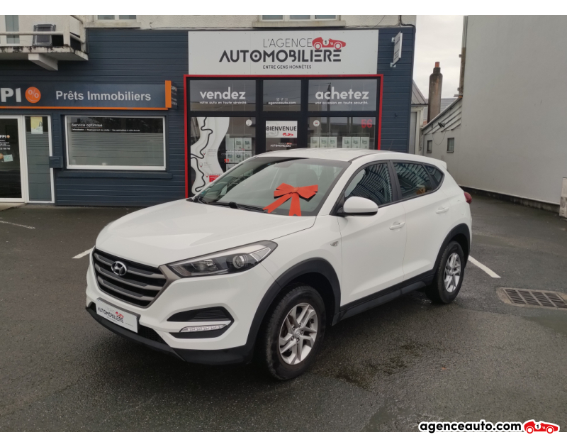 Achat voiture occasion, Auto occasion pas cher | Agence Auto Hyundai Tucson 1.6 GDI 132ch BVM6 INITIA FLEXFUEL E85 Blanc Année 2016 Manuelle Essence