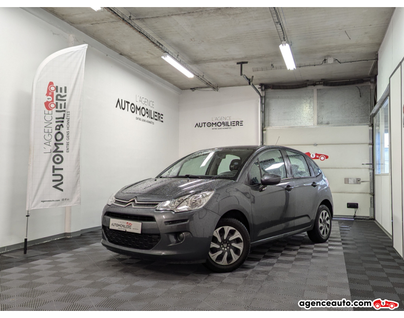 Achat voiture occasion, Auto occasion pas cher | Agence Auto Citroen C3 1.0 PURETECH 68 Confort Gris Année 2014 Manuelle Essence