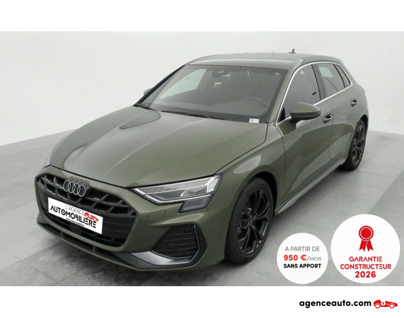 Aankoop Gebruikte Auto, Goedkope Gebruikte Auto | Agence Auto Audi A3 Sportback 35 TDI 150 S LINE S-TRONIC 7 (Neufs,Plusieurs Dispos&Couleurs) Vert Jaar 2024 Automatique Diesel