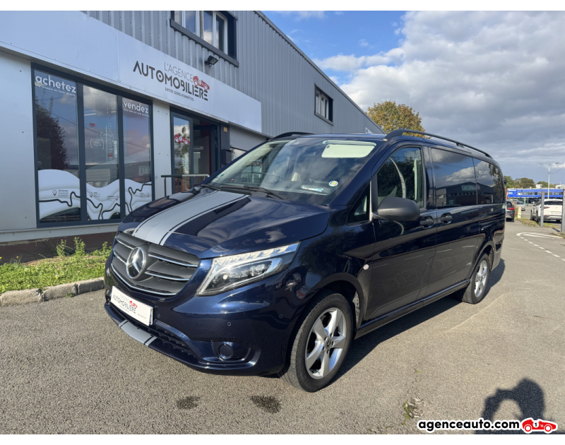Aankoop Gebruikte Auto, Goedkope Gebruikte Auto | Agence Auto Mercedes Vito 33325 EUROS HT 39990 EUROS TTC 4MATIC 119 CDI 190 CV LONG MIXTO AMG LINE  5 PLACES TVA RECUPERABLE Bleu Jaar 2021 Automatique Diesel