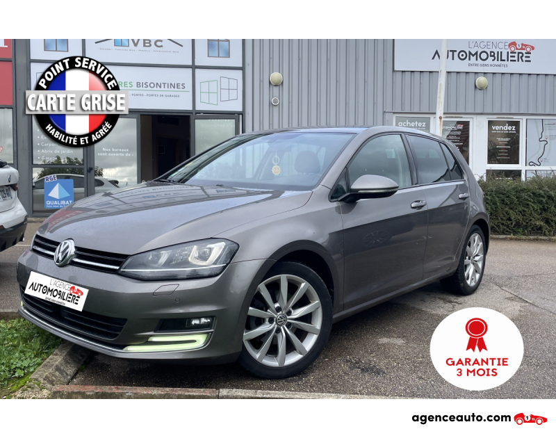 Acquisto Auto Usate, Auto Usate Economiche | Agenzia Automobiliare Volkswagen Golf 2.0 TDI 150 CV Carat DSG Gris Anno 2014 Automatique Diesel