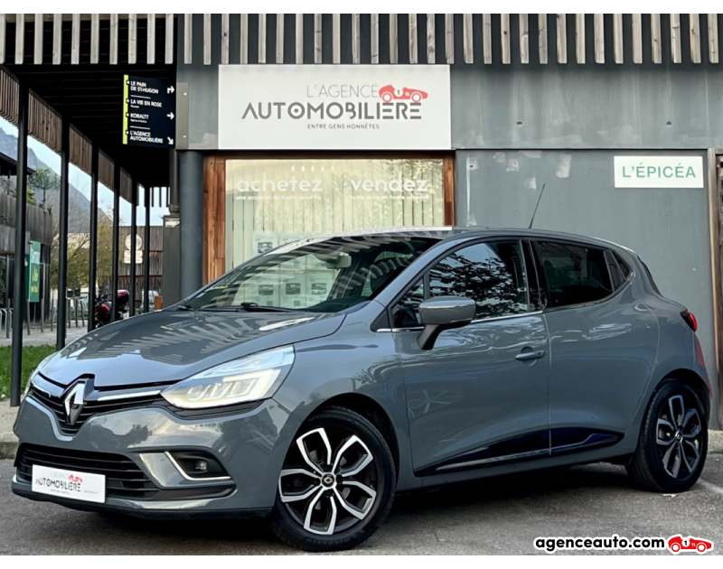 Achat voiture occasion, Auto occasion pas cher | Agence Auto Renault Clio IV (2) 0.9 TCe 90 Intens Gris Année 2018 Manuelle Essence
