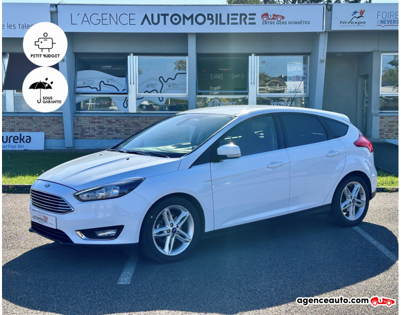 Acquisto Auto Usate, Auto Usate Economiche | Agenzia Automobiliare Ford Focus 1.5 TDCi 120ch Stop&Start Titanium/1°main/Pack STYLE PLUS Blanc Anno 2016 Manuelle Diesel
