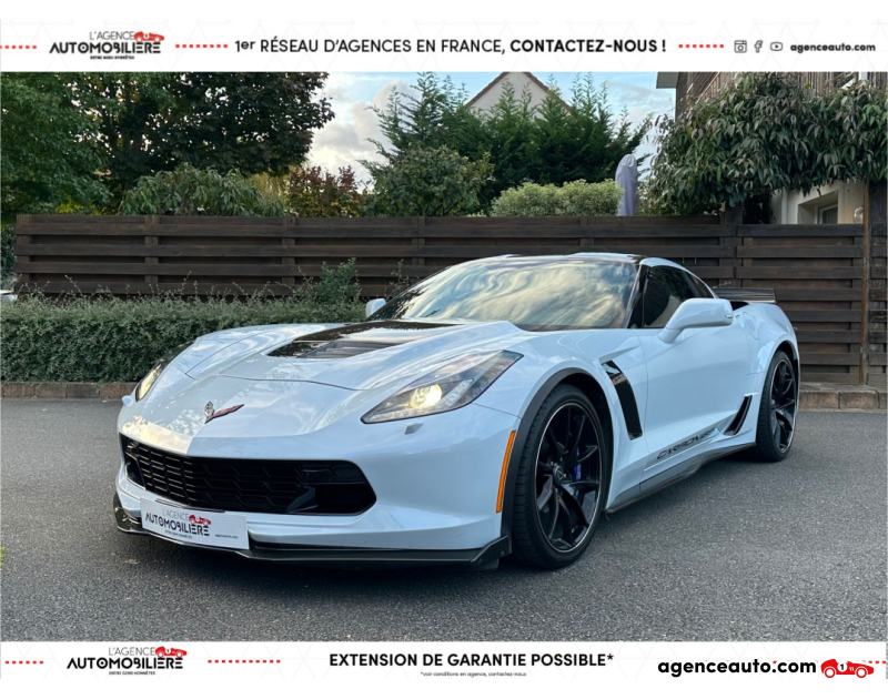 Achat voiture occasion, Auto occasion pas cher | Agence Auto Chevrolet Corvette C7 Z06 Coupé Carbon 65 Edition Anniversaire 6.2 V8 Compresseur 659 CH  Mécanique Blanc Année 2018 Manuelle Essence