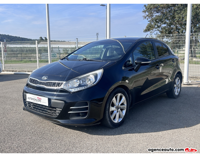 Achat voiture occasion, Auto occasion pas cher | Agence Auto Kia Rio 1.4 CRDi 90ch ISG Active 5p Noir Année 2016 Manuelle Diesel