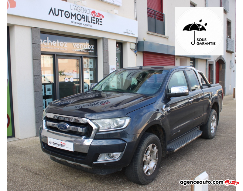 Aankoop Gebruikte Auto, Goedkope Gebruikte Auto | Agence Auto Ford Ranger SUPER CABINE 3.2 TDCI 200CH XLT LIMITED 4X4 BVA ( Caméra de recul, GPS ... ) Gris Jaar 2017 Automatique Diesel