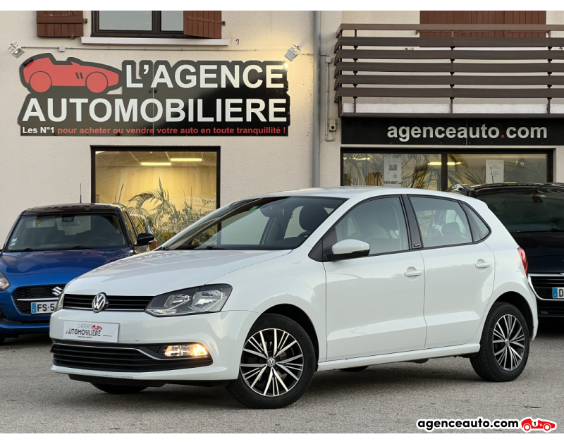 Achat voiture occasion, Auto occasion pas cher | Agence Auto Volkswagen Polo 1.0 MPI 75ch ALLSTAR ETHANOL 1°main Blanc Année 2016 Manuelle Essence