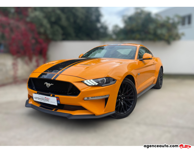 Gebrauchtwagenkauf, Günstige Gebrauchtwagen | Automobilienagentur Ford Mustang 5.0 GT COUPE 450 RECARO 55-EDITION BOITE MANUELLE FRANCAISE garantie 12 mois Orange Jahr 2019 Manuelle Essence