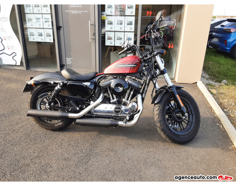 Achat voiture occasion, Auto occasion pas cher | Agence Auto Harley Davidson Sportster XL 1200 Forty-eight special + sissy bar Rouge Année 2019 Manuelle Essence