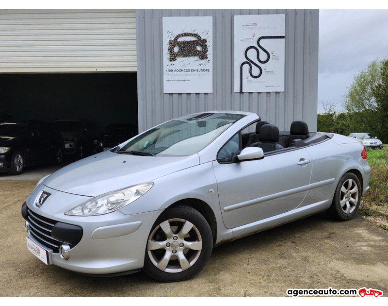 Achat voiture occasion, Auto occasion pas cher | Agence Auto Peugeot 307 CC 1.6 16V SPORT CUIR 110 cv Argent Année 2008 Manuelle Essence
