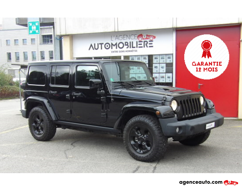 Aankoop Gebruikte Auto, Goedkope Gebruikte Auto | Agence Auto Jeep Wrangler 2.8CRD Unlimited Black Edition II Aut. Zwart Jaar 2016 Automatische auto Diesel