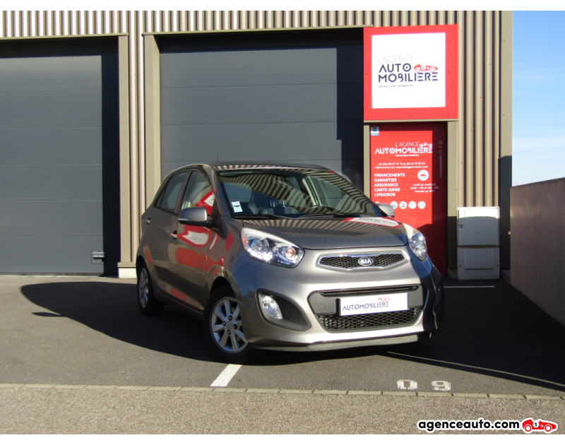 Achat voiture occasion, Auto occasion pas cher | Agence Auto Kia Picanto 1.2 85ch Finition Prémium bvm5 5 portes. Gris Année 2013 Manuelle Essence