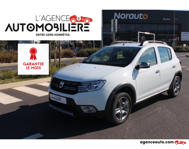 Compra de Carros Usados, Carros Usados Baratos | Auto Immo Dacia Sandero TCE 90CH STEPWAY ( Garantie 12 mois National ) Blanc Ano 2019 Manuelle Essence