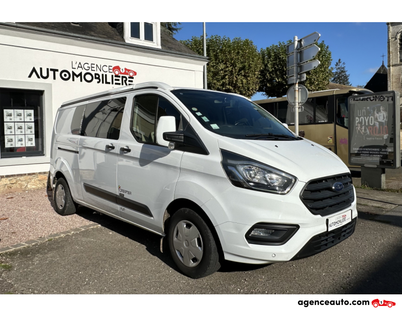 Achat voiture occasion, Auto occasion pas cher | Agence Auto Ford Transit Custom 2.0 TDCi 130ch CAP LIFE DREAMER Blanc Année 2020 Manuelle Diesel