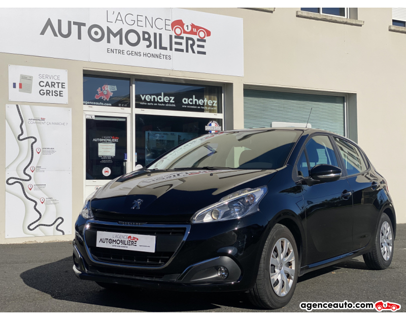 Gebrauchtwagenkauf, Günstige Gebrauchtwagen | Automobilienagentur Peugeot 208 1.2 PTECH 82Ch ACTIVE BVA - ORIGINE FRANCE Noir Jahr 2016 Automatique Essence