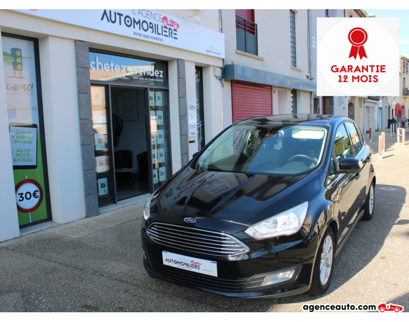 Achat voiture occasion, Auto occasion pas cher | Agence Auto Ford C-Max 1.0 ECOBOOST 125CH TITANIUM S&S (GPS, TOIT PANORAMIQUE) Noir Année 2018 Manuelle Essence