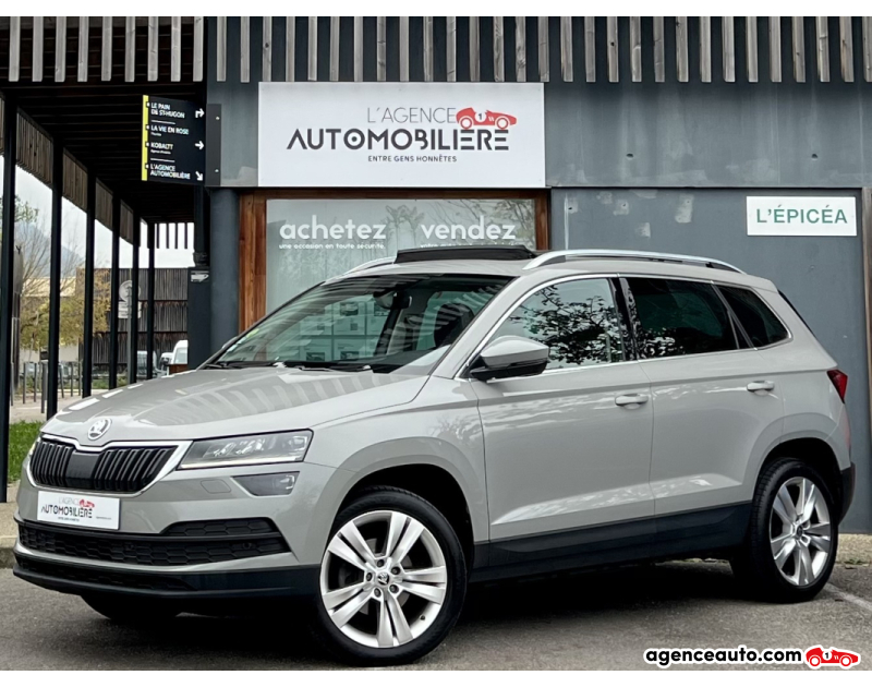 Achat voiture occasion, Auto occasion pas cher | Agence Auto Skoda Karoq 1.6 TDi 116ch Style DSG Gris Année 2019 Automatique Diesel