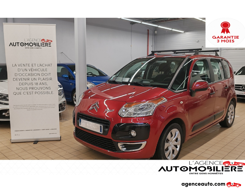 Compra de Coches Usados, Coches Usados Baratos %'|'% Agence Auto Citroen C3 Picasso HDI90 AIRDREAM CONFORT Rouge Año 2010 Manuelle Diesel