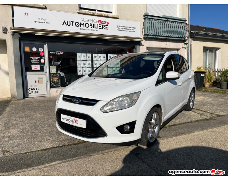 Achat voiture occasion, Auto occasion pas cher | Agence Auto Ford C-Max II 1.6 TDCi 115 cv Titanium - 2ème main Blanc Année 2014 Manuelle Diesel