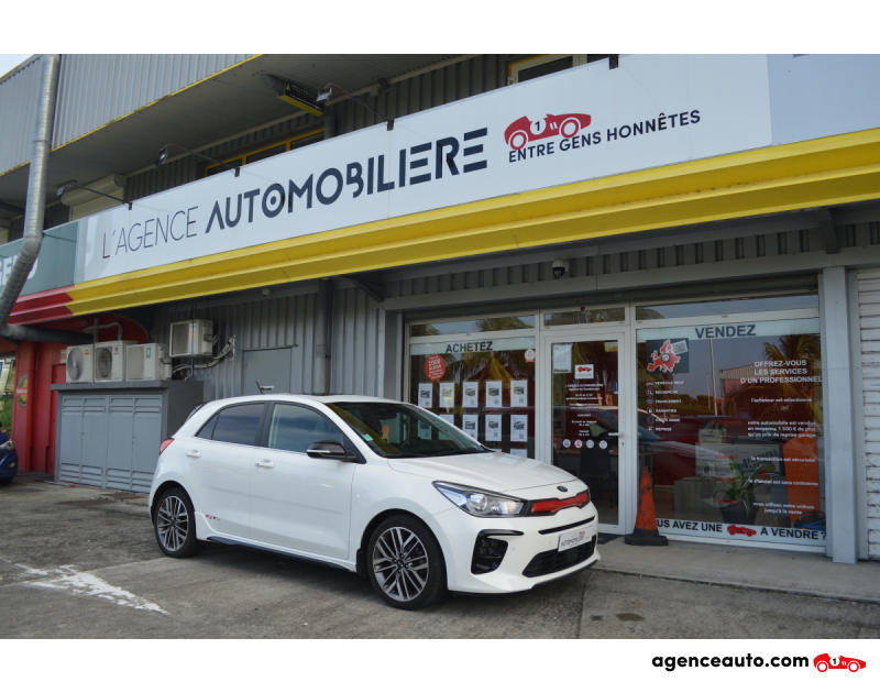 Achat voiture occasion, Auto occasion pas cher | Agence Auto Kia Rio 1.0 T-GDI 120ch MHEV GT-Line Blanc Année 2021 Manuelle Hybride
