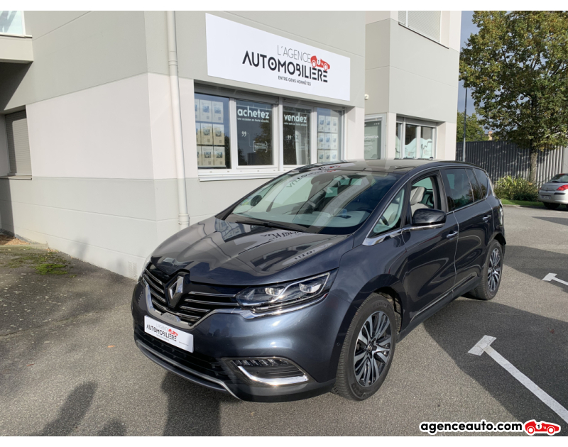 Achat voiture occasion, Auto occasion pas cher | Agence Auto Renault Espace V 1.6 dCi EDC6 160 cv Energy Twin Turbo Initiale Paris 7 Places Gris Année 2018 Automatique Diesel