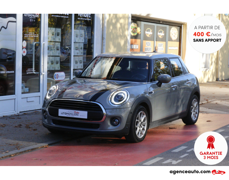 Achat voiture occasion, Auto occasion pas cher | Agence Auto Mini Mini One 1.5 i 102 CHILI BVM6 5 Portes (Sièges chauffants, Bluetooth, Limiteur...) Gris Année 2019 Manuelle Essence