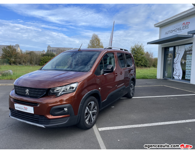 Achat voiture occasion, Auto occasion pas cher | Agence Auto Peugeot RIFTER LONG 1.5 BLUEHDI 130 CH GT LINE Marron Année 2019 Manuelle Diesel