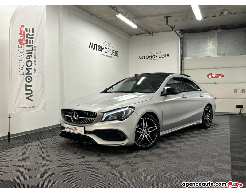 Achat voiture occasion, Auto occasion pas cher | Agence Auto Mercedes Classe CLA (2) 200 FASCINATION 7G-DCT + TOIT OUVRANT + ENTRETIEN COMPLET Gris Année 2017 Automatique Essence