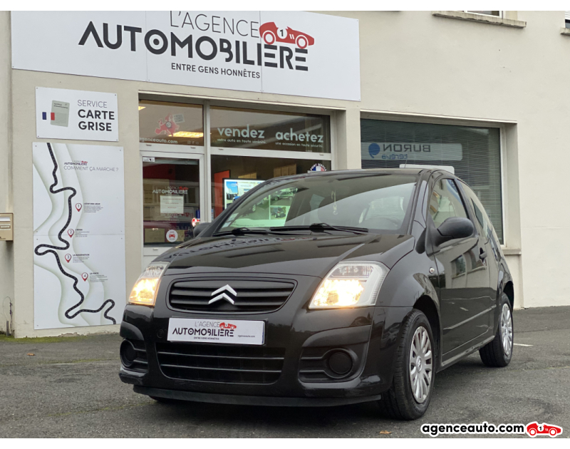 Achat voiture occasion, Auto occasion pas cher | Agence Auto Citroen C2 1.1i 61Ch PACK AMBIANCE - 1ER MAIN - ORIGINE FRANCE Noir Année 2009 Manuelle Essence