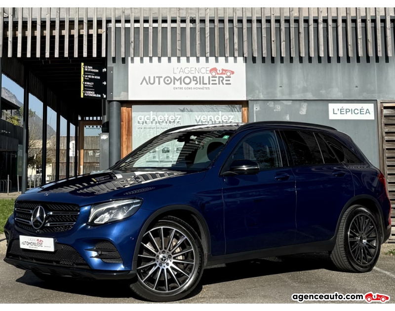 Achat voiture occasion, Auto occasion pas cher | Agence Auto Mercedes Classe GLC 250d 4Matic Sportline AMG 9G-Tronic - Origine France & suivi Mercedes Bleu Année 2017 Automatique Diesel