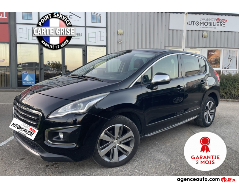 Achat voiture occasion, Auto occasion pas cher | Agence Auto Peugeot 3008 2.0 BlueHDi 150 ch feline S&S Noir Année 2016 Manuelle Diesel