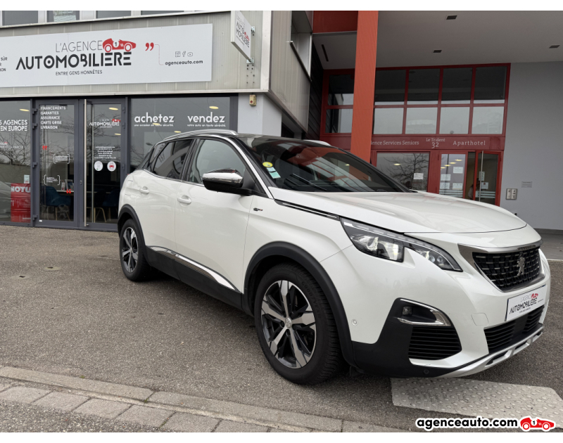 Achat voiture occasion, Auto occasion pas cher | Agence Auto Peugeot 3008 II 2.0 BlueHDi EAT6 181 cv BVA GT Blanc Année 2017 Automatique Diesel