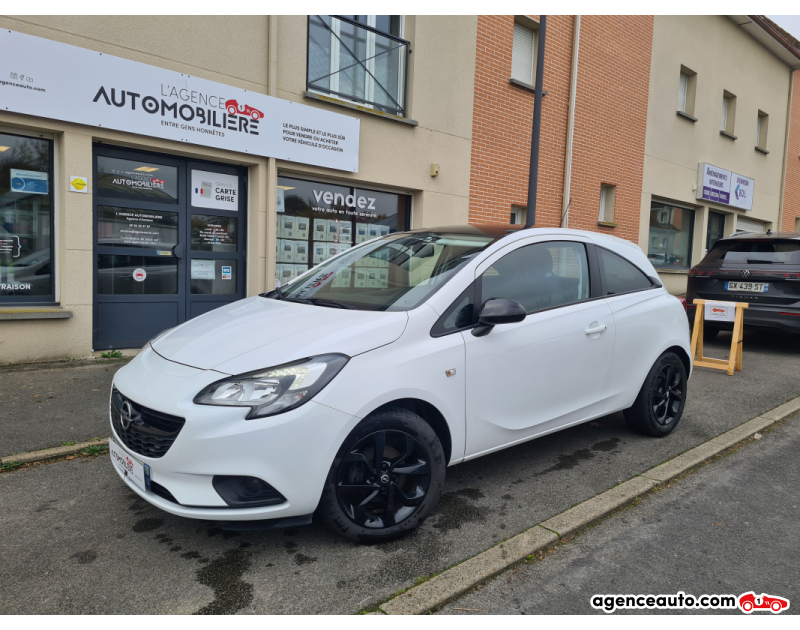Achat voiture occasion, Auto occasion pas cher | Agence Auto Opel Corsa V 1.4 90 BLACK EDITION 3P S&S Blanc Année 2019 Manuelle Essence