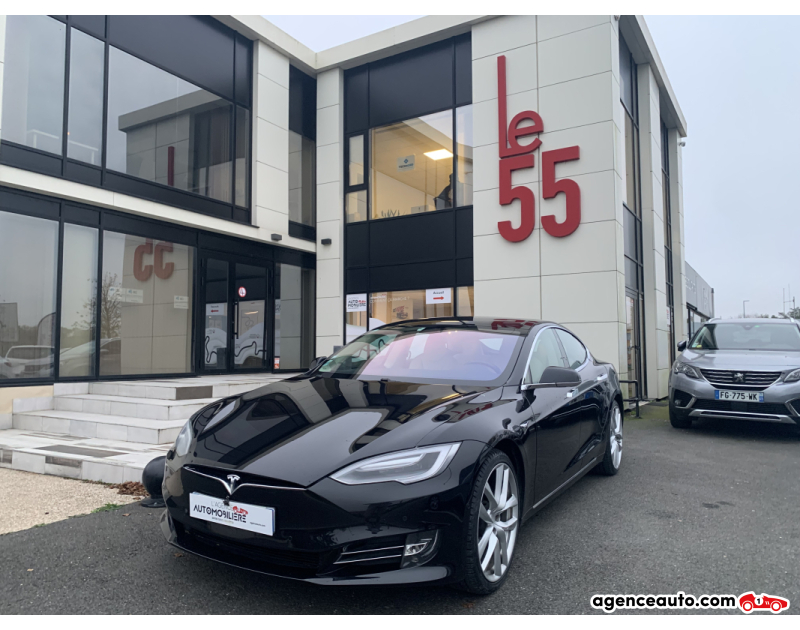 Achat voiture occasion, Auto occasion pas cher | Agence Auto Tesla Model S TESLA MODEL S (2) 75D DUAL MOTOR 75 KWH Noir Année 2017 Automatique Électrique