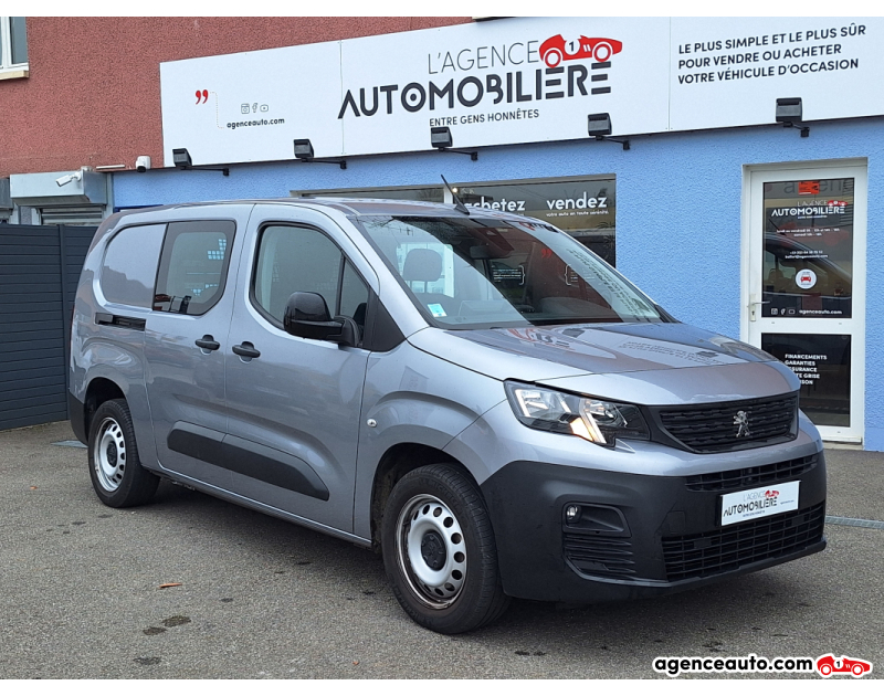 Compra de Coches Usados, Coches Usados Baratos %'|'% Agence Auto Peugeot Partner Long 100cv Cabine approfondie pro TVA Gris Año 2022 Manuelle Diesel
