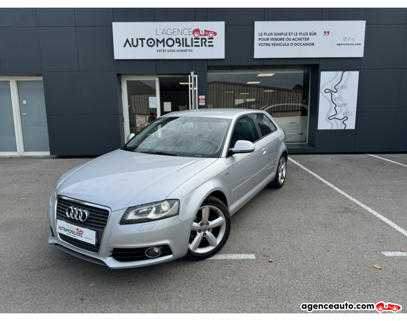 Achat voiture occasion, Auto occasion pas cher | Agence Auto Audi A3 Phase 2 1.6 TDi FAP 105 cv S Line Argent Année 2010 Manuelle Diesel