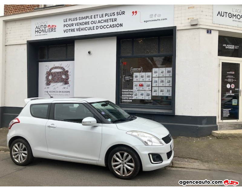 Compra de Coches Usados, Coches Usados Baratos %'|'% Agence Auto Suzuki Swift IV AZG  3 portes 1.2 VVT 16V 94 cv Boîte auto Blanc Año 2013 Automatique Essence