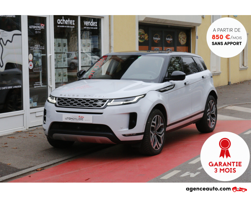 Compra de Coches Usados, Coches Usados Baratos %'|'% Agence Auto Land Rover Range Rover Evoque P200 Flexifuel AWD NOLITA BVA9 (Toit pano,CarPlay) Blanc Año 2021 Automatique Bioethanol