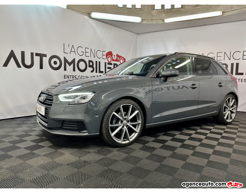 Compra de Carros Usados, Carros Usados Baratos | Auto Immo Audi A3 Sportback 2.0 TDI 150 SPORT S-TRONIC BVA (Attelage) Gris Ano 2018 Automatique Diesel