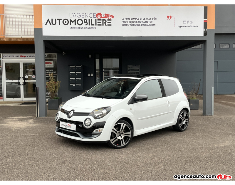 Achat voiture occasion, Auto occasion pas cher | Agence Auto Renault Twingo RS Cup Gordini  1.6 133 cv - Courroie OK/Toit ouvrant/RS Monitor/Régulateur/Bluetooth Blanc Année 2012 Manuelle Essence