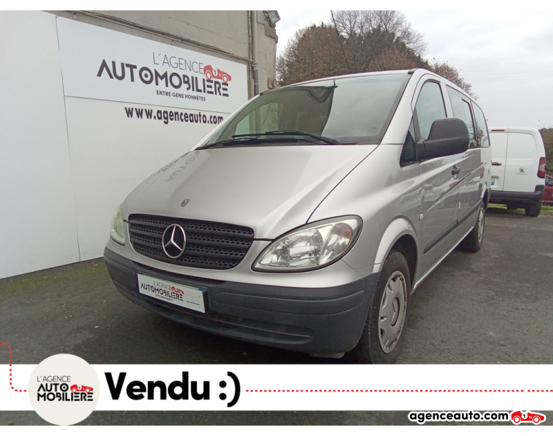 Achat voiture occasion, Auto occasion pas cher | Agence Auto Mercedes Vito 115 CDI 150 LONG 9 PLACES Argent Année 2008 Manuelle Diesel