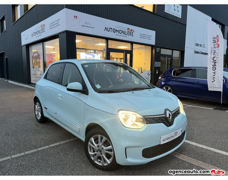Achat voiture occasion, Auto occasion pas cher | Agence Auto Renault Twingo III PHASE 2 ZE 81CV BOITE AUTO - GARANTIE 12 MOIS Bleu Année 2021 Automatique Électrique