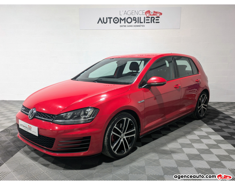 Achat voiture occasion, Auto occasion pas cher | Agence Auto Volkswagen Golf VII GTD 2.0 TDI 184ch BlueMotion Rouge Année 2015 Manuelle Diesel