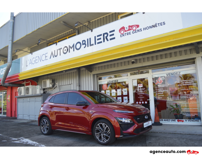Achat voiture occasion, Auto occasion pas cher | Agence Auto Hyundai KONA 1.6 T-GDI 198 N LINE CREATIVE Rouge Année 2022 Automatique Essence
