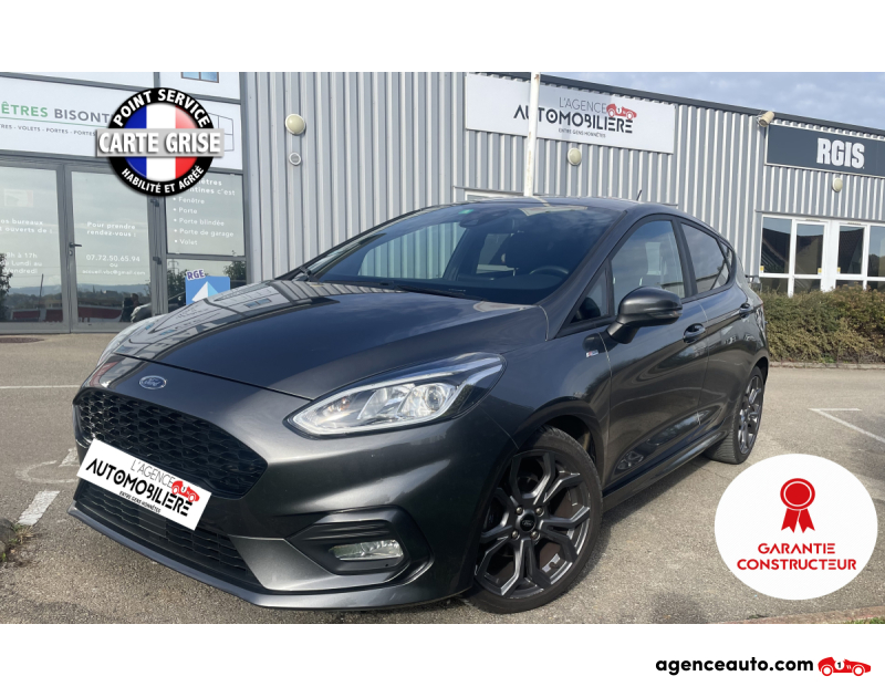 Gebrauchtwagenkauf, Günstige Gebrauchtwagen | Automobilienagentur Ford Fiesta ST LINE VII 5 portes 1.0 SCTi EcoBoost 12V S&S 100 cv GARANTIE CONSTRUCTEUR JUSQU'AU 30 MARS 2026 Gris Jahr 2019 Manuelle Essence